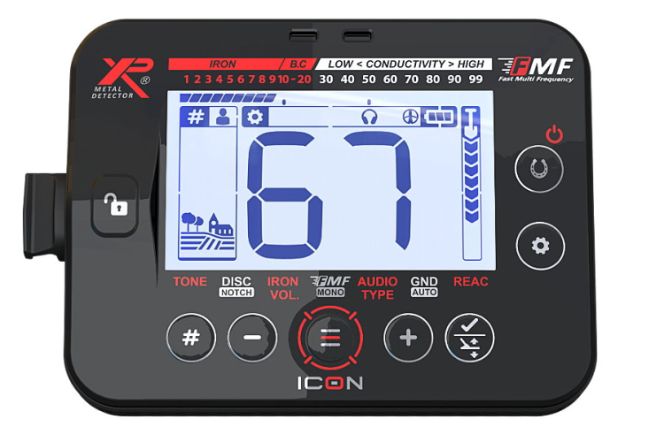 Preview: Metalldetektor XP Icon Display