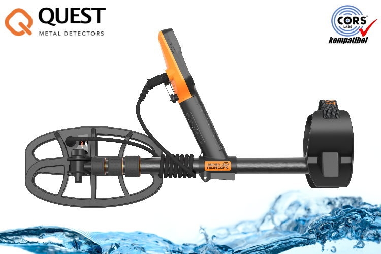 Preview: Quest X5 IDMaxX Metalldetektor & Xpointer Pinpointer (orange)