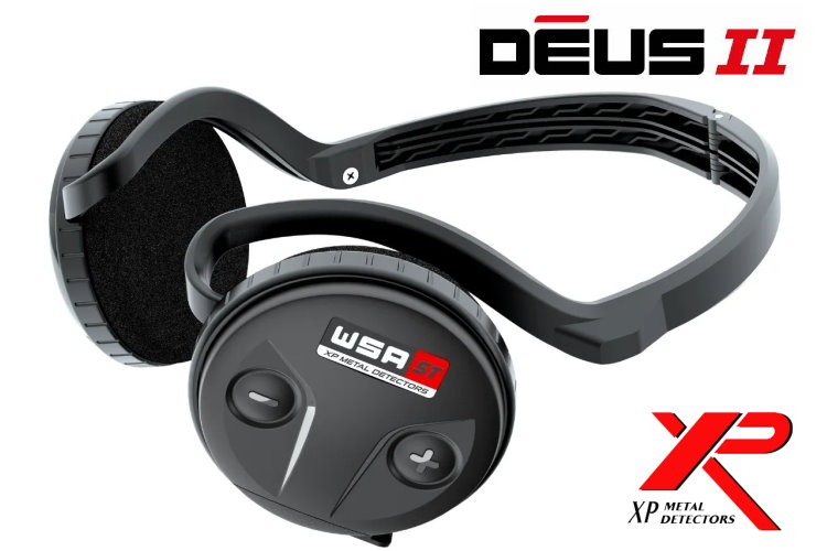 Preview: Metalldetektor XP DEUS II Komplettset mit Funkkopfhörer WSA ST und 28cm Spule