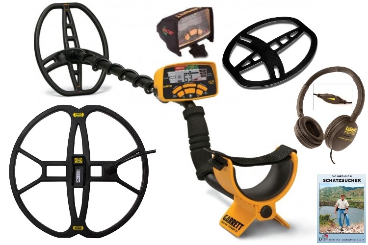 Garrett ACE 400i+ Metalldetektor & CORS Strike Hochleistungsspule (Tiefenortungspaket)