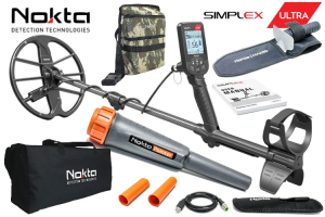 Nokta Simplex ULTRA Metalldetektor & Nokta Pinpointer & Nokta Zubehörpaket als Gratiszugabe